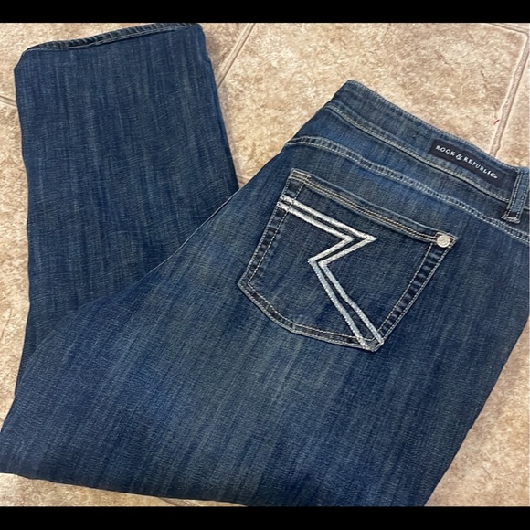 Rock & Republic Kendall Jean Capris size 20 - Picture 5 of 6